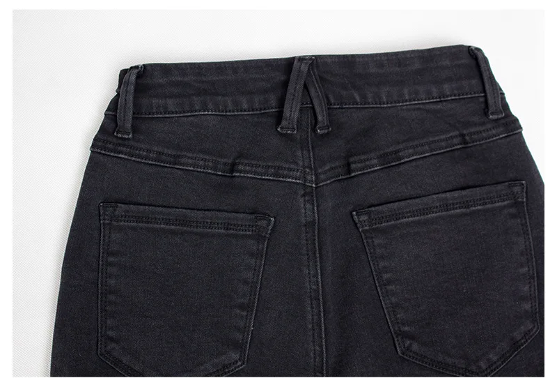 

Suvance Spring Fashion Black Color Big Size S-3xl Women High Waist Pencil Jeans Jl-hg02004