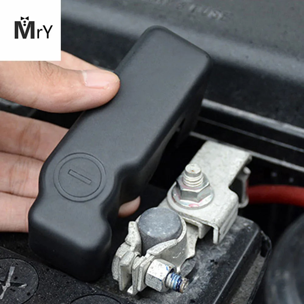 Защитная крышка автомобильного аккумулятора ABS отрицательный защитный чехол для