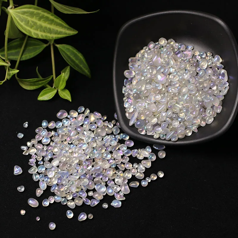 30g / 50g / 100g/Natural Flash Quartz Gravel Conventional Stone therapy Reiki Beads Aquarium Garden Kitchen Decoration