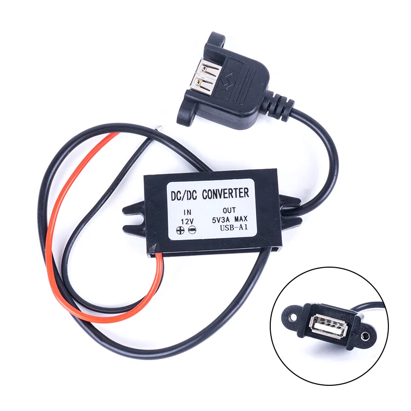 Конвертер USB DC 12V 24V 36V 48V(8 V-с алюминиевой крышкой, 50В) до 5V 3A Micro Mini USB понижающий преобразователь регулятор Напряжение DC Мощность Конвертеры