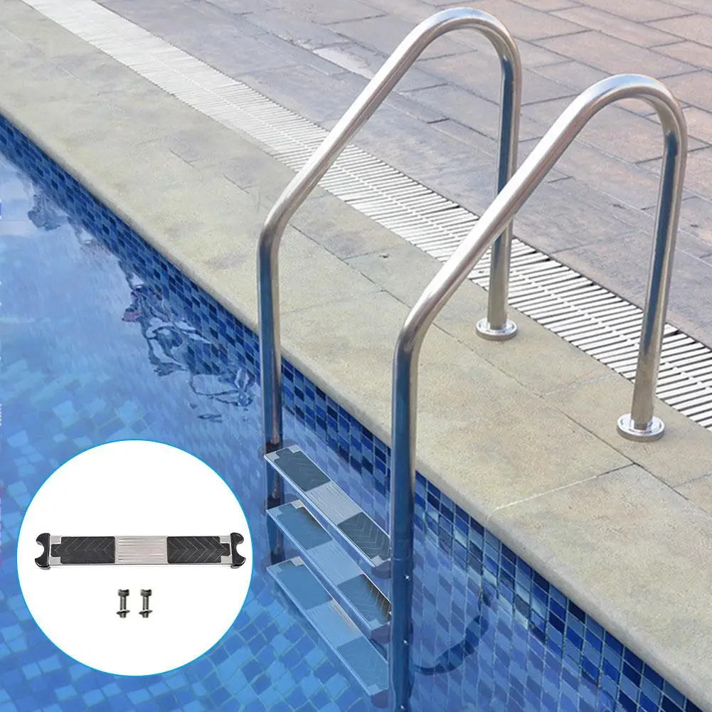 

Swimming Pool Ladder Steps Stainless Steel Replacement Anti Slip Ladder Non-Slip Pedal Swimming Pool Accessories Without Armrest