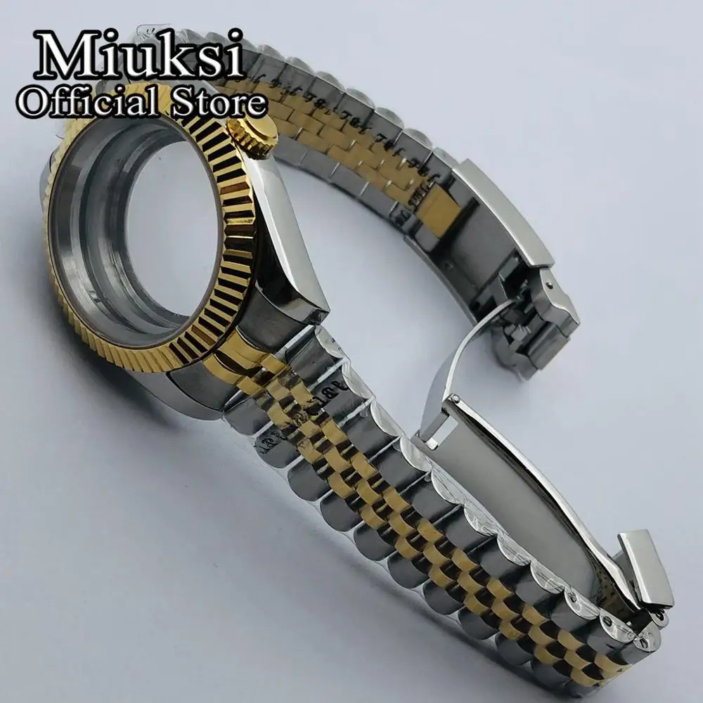 Miuksi 36mm/40mm sapphire glass watch case fit NH35 NH36 NH34 ETA2824 2836 PT5000 Miyota8205 8215 DG2813 3804 movement - купить по