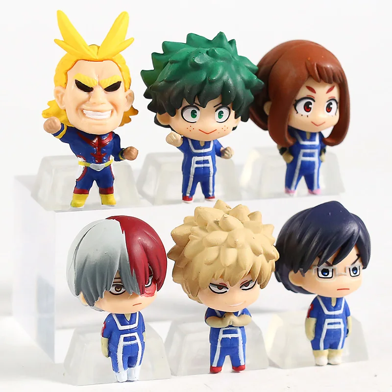 Мой герой Академии все может Izuku Midoriya Katsuki Bakugou шото Тодороки Иида Tenya Ochaco Uraraka Chibi