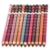 1pc professional wood lip liner waterproof lady charming lip liner soft pencil makeup womens long lasting cosmetic tool 28color