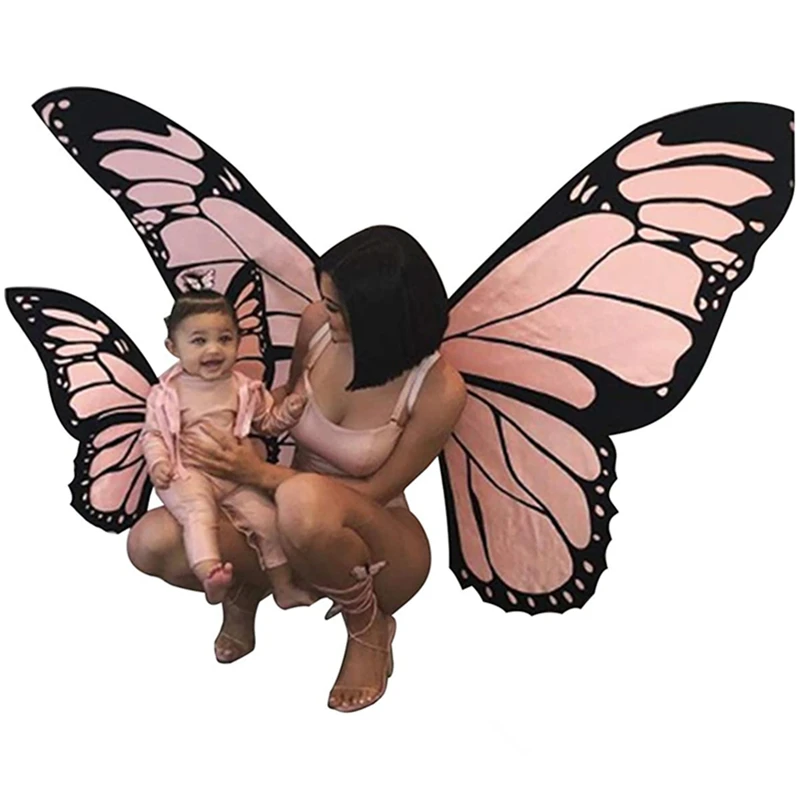 

Parent-Child Butterfly Wings Costume Mom Baby Girls Butterfly Dress-up Halloween Clothing Mommy and Me Clothes