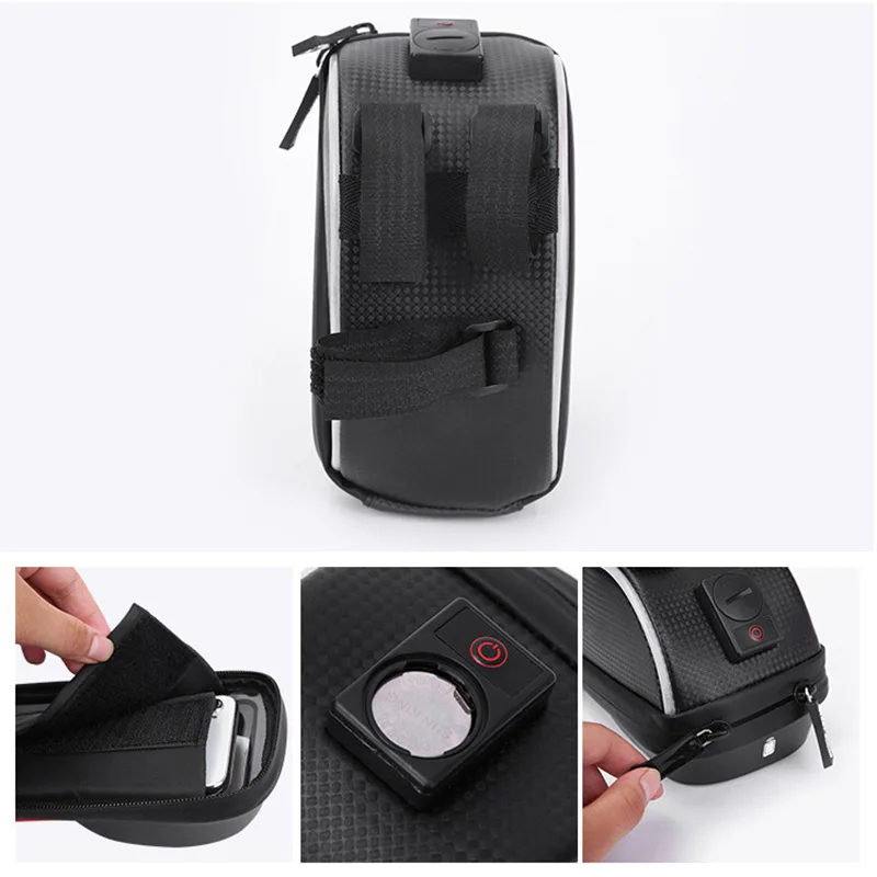 fashion led bike bag front top tube for rainproof phone touchscreen bag mtb large capatity quality bicycle accessories wholesale free global shipping