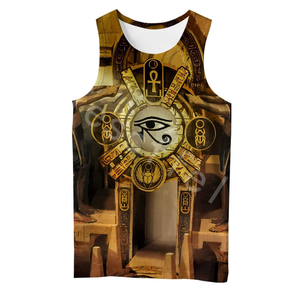 

Мужская летняя майка с 3D-принтом Фараона, Анубиса и Хоруса