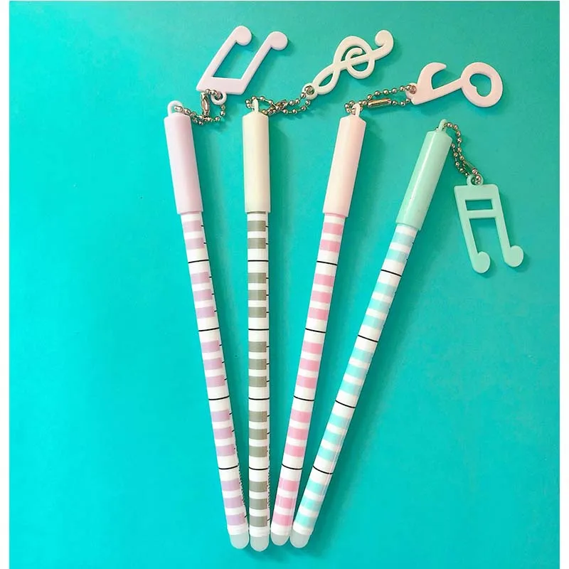 4 шт. музыкальная ручка Frixion Gelpen с кулоном в виде ракушки Корейская стираемая для
