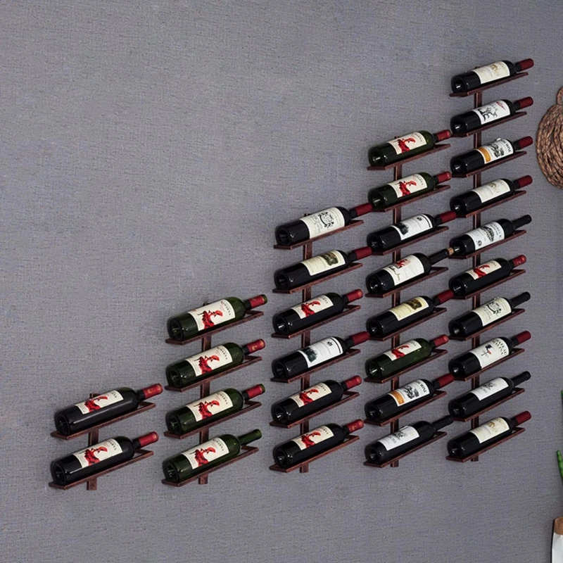 Под шкаф Органайзер Винная стойка настенный ликер винные бутылки Черный