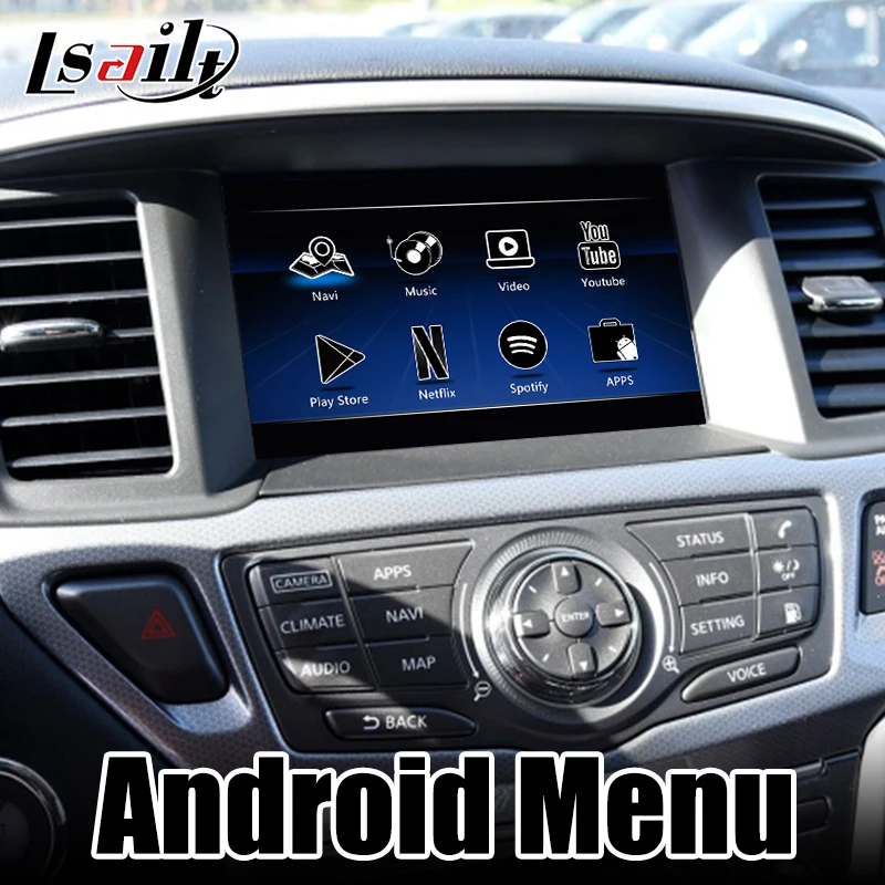 Lsailt 4 Гб CarPlay/Android мультимедийный видео интерфейсный бокс для Nissan патруль Армада 13