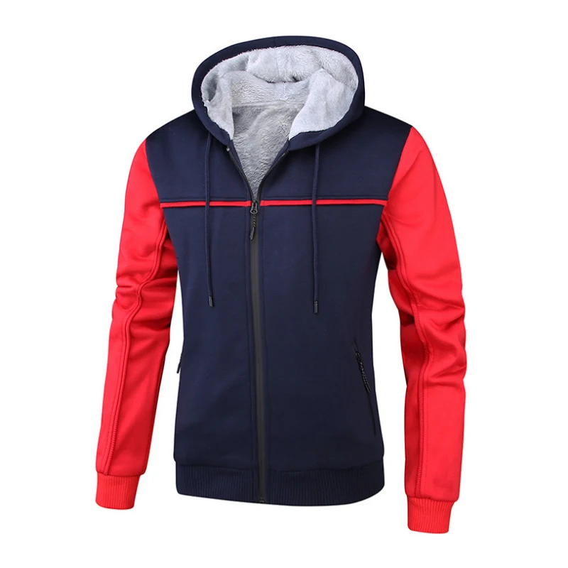 Новинка 2020 Мужская Зимняя Повседневная Толстовка с капюшоном из флиса и