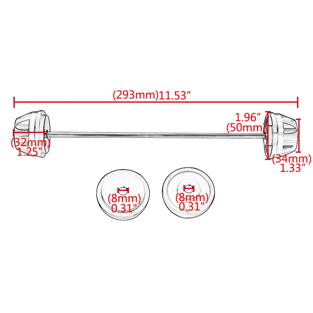 Мотоцикл передняя ось вилка колесо протектор слайдер для BMW R NineT 2014-2016 черный |