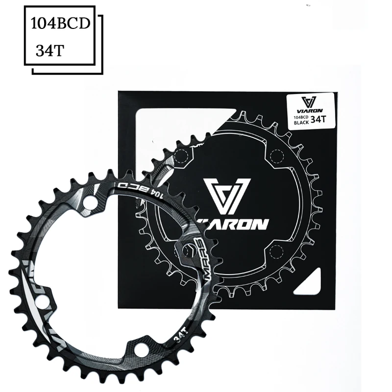 MTB bicicleta redonda rueda ancha estrecha 32 T 34 36 38T40T anillo de cadena cicculo cigyuenanal placa unica para pi | Спорт и