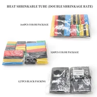 127164328pcs polyolefin shrinking assorted heat shrink tube set wire cable insulated sleeving tubing hand tools kit