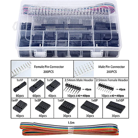 1550PCS Terminals SN-28B обжимной инструмент 1550 шт. клемм щипцы для DuPont 2,54/plug 2,8 4,8 обжимные плоскогубцы провода 0,25-1mm2 AWG23-17 ручной инструмент - Цвет: 1550PCS Terminals