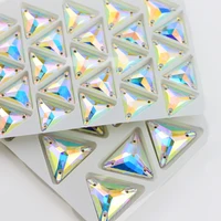 new triangle crystal k9 rhinestone diamond diy jewelry accessories mocha diamond material diy clothing accessories