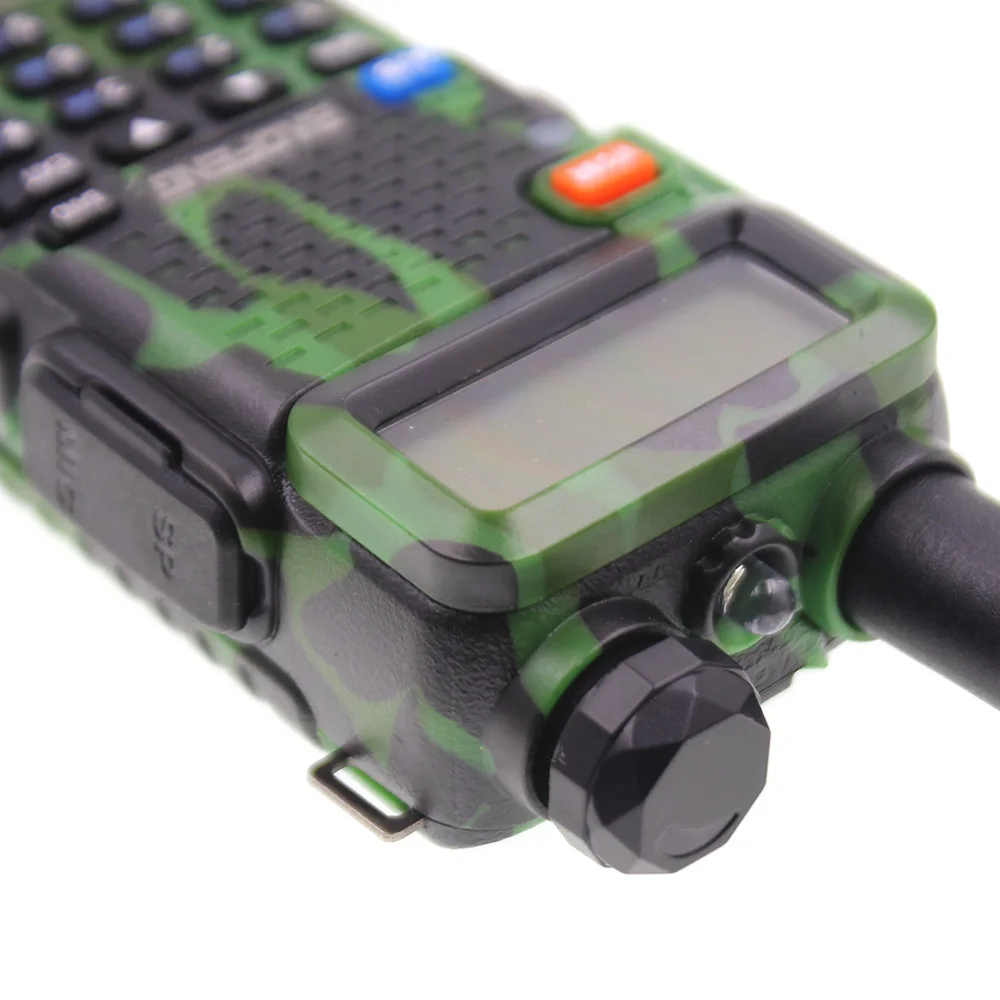 2 шт BaoFeng UV-5R Walkie Talkie Camo 5 Вт двухдиапазонный 136-174 МГц/400-520 МГц UV5R 128CH VOX фонарик FM трансивер для радиолюбителей