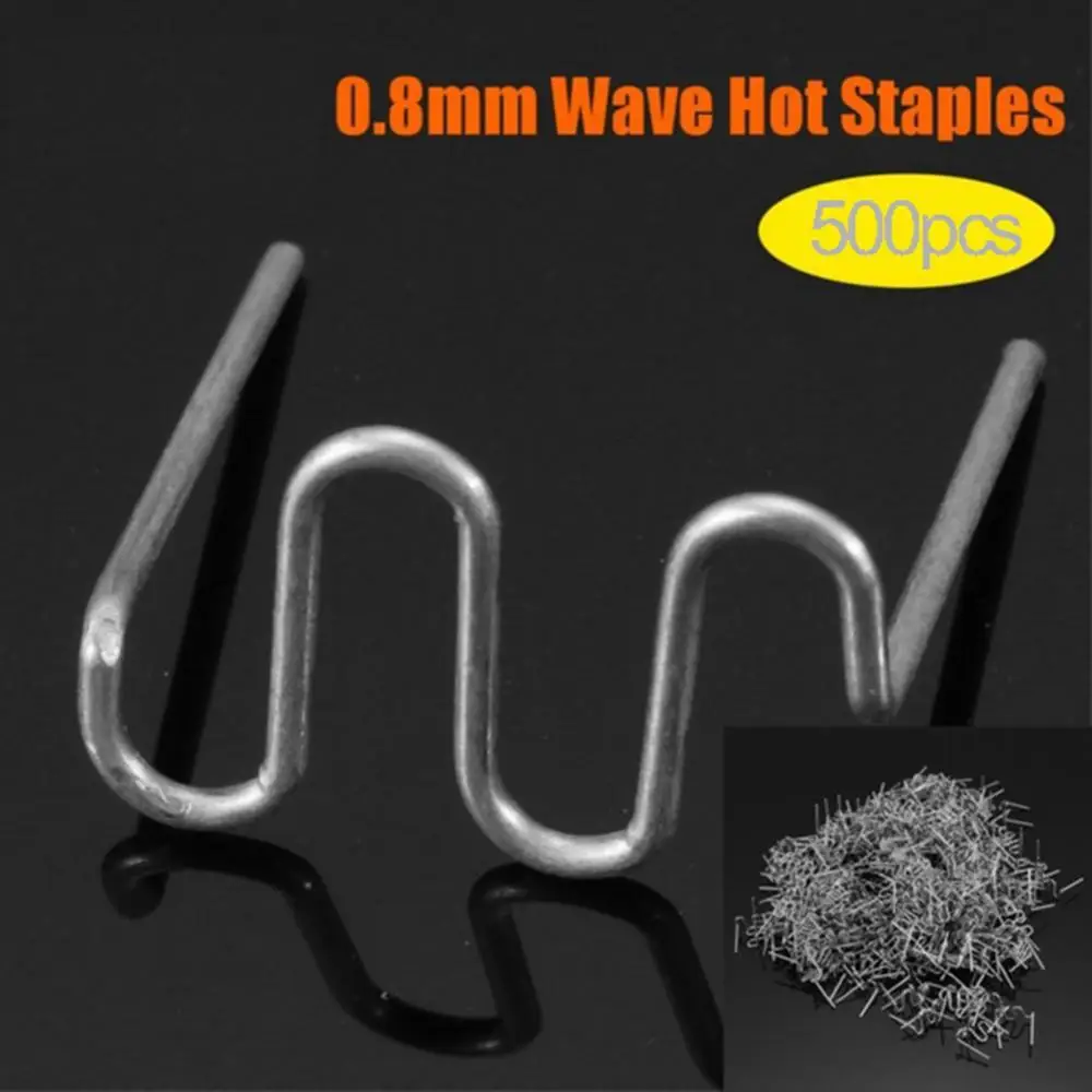 

35% Hot Sales!!! 500Pcs 0.8mm Wave Hot Staples for Plastic Stapler Welder Bumper Repair Machine