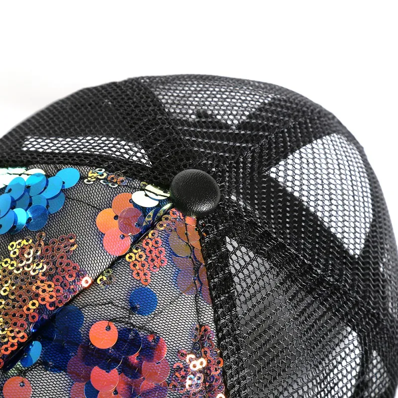 Унисекс однотонные разноцветные блестки сшивание Diy Сетка марлевая крышка Солнцезащитная шляпа весна осень летняя кепка-бейсболка