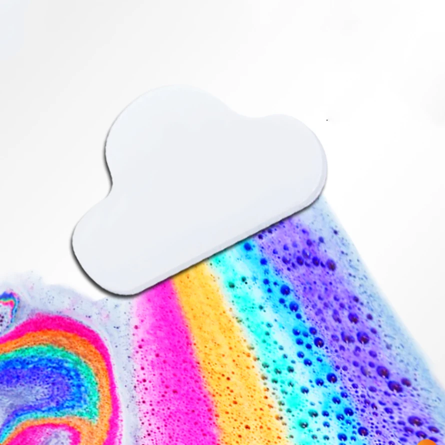 2 шт. радуги и облака спа Бомбочки для ванны 130 г/шт. ванн Уайт герлс мыло