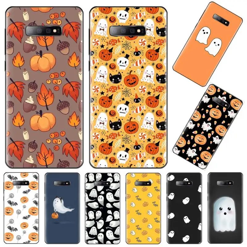 Милый маленький призрак с тыквой на Хэллоуин чехол для телефона Samsung S6 S7 edge S8 S9 S10 e