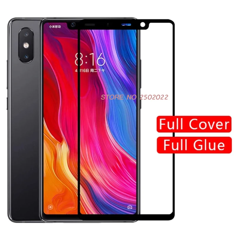 

Закаленное стекло с полным покрытием для xiaomi mi 8, защита экрана, стекло с полным покрытием для xiaomi mi 8, защитная пленка