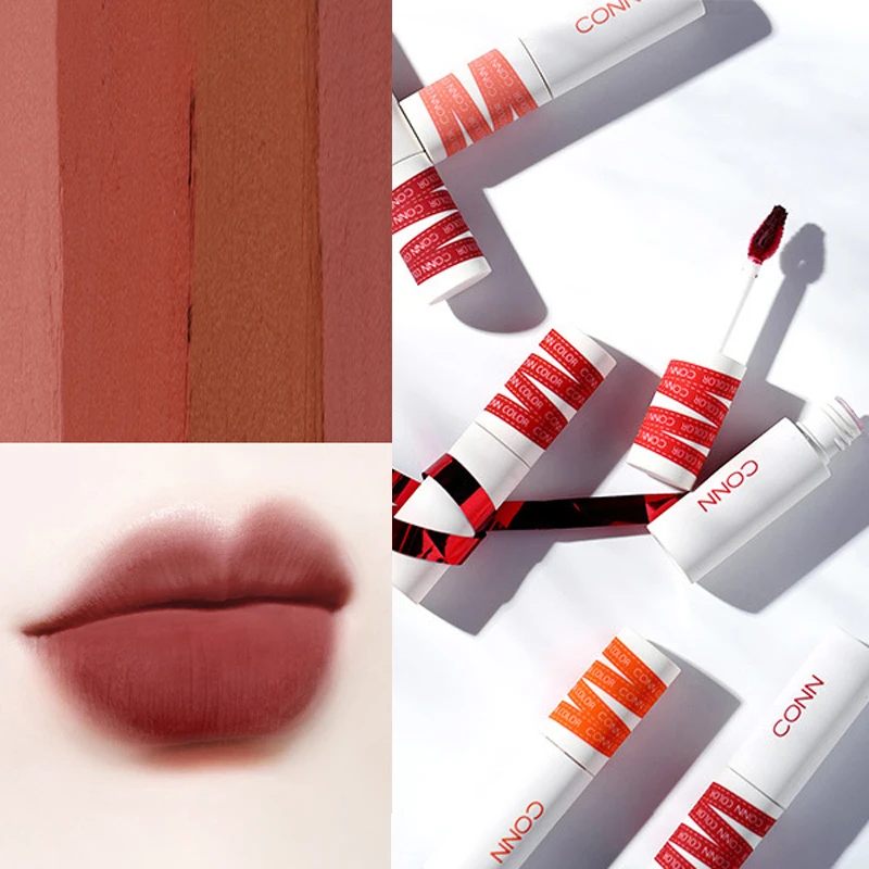 

Lip Gloss Liquid Lipstick Long-lasting Waterproof Velvet Matte Highlights The Complexion Nonstick Cup Brighten Skin Colour TSLM1