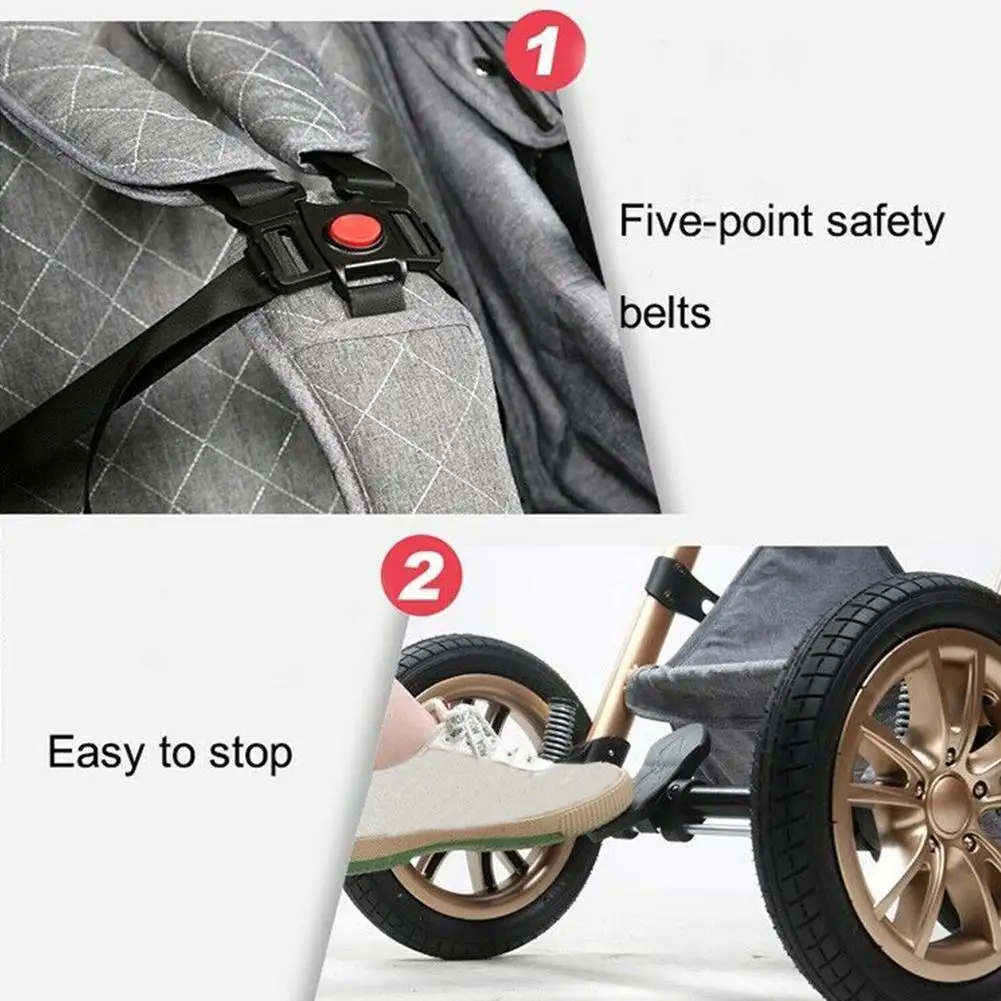 

Baby Stroller 3 In 1 Royal Luxury High Landscape Folding Kinderwagen Pram With Gifts Baby Carriage Portable Travel Baby Carriage