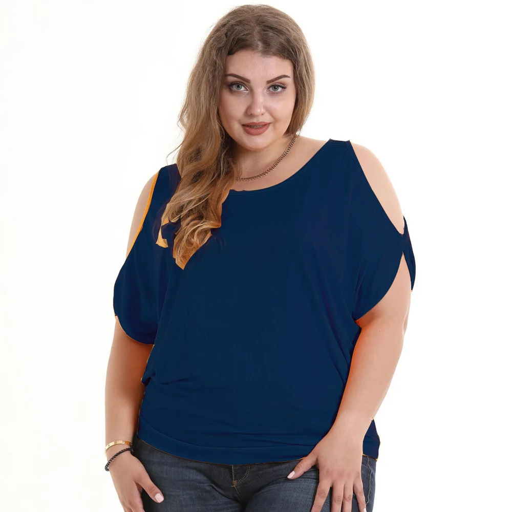 Женская футболка с рукавом летучая мышь в европейском и американском стиле |