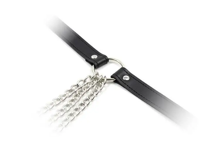 Предметы вкуса Кожевенная одежда железная цепь под брюки кожаные штаны женские