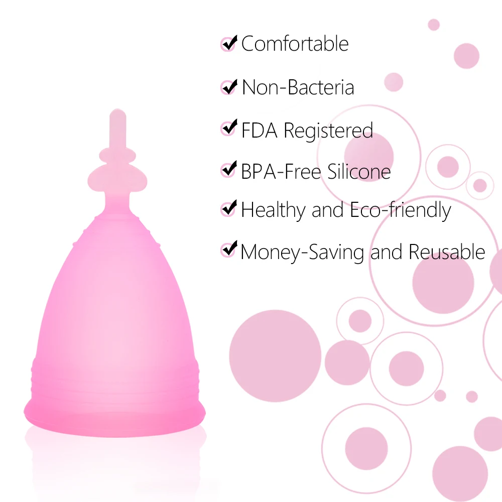 2 шт. медицинская силиконовая менструальная чаша для женской гигиены Женский