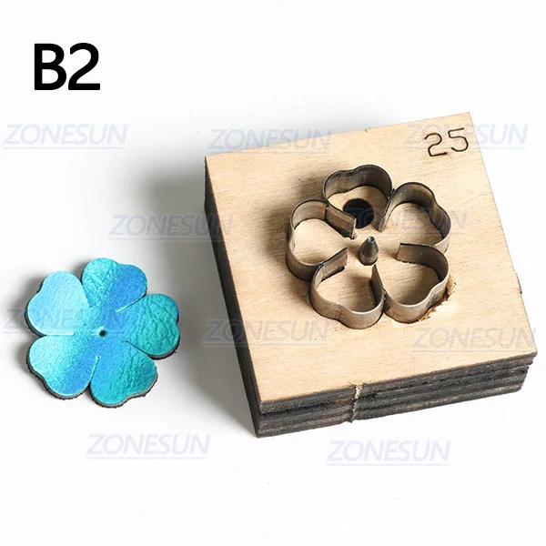 Dia25mm B Domestic ZONESUN цветок для резки кожи пресс-папье бумага художественное украшение для кожи инструмент для высечки DIY ремесленный резак - Цвет: Dia25mm B Domestic