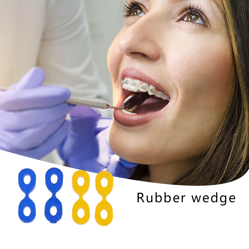 

60pcs Autoclavable Wedge Mixed Set Dental Fixed Elastic Wedge Accessories Dentist Materials Dentistry Insturment Dental Tools