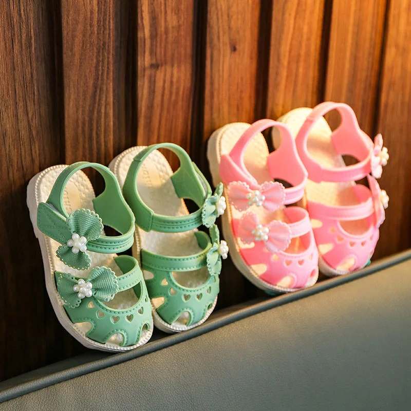 

Children's Sandals Anti Slip Soft Sole 2021 New Summer Fashion Net Red Children's Baotou Shoes Footwear girl's Slipper shoes