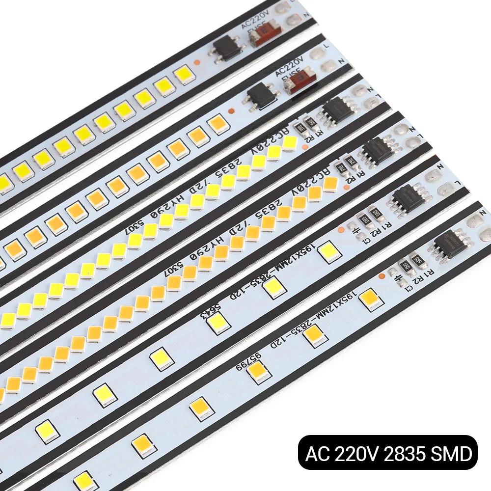 Жесткая светодиодная ленсветильник 220 В переменного тока 2835SMD 195 мм 290 390