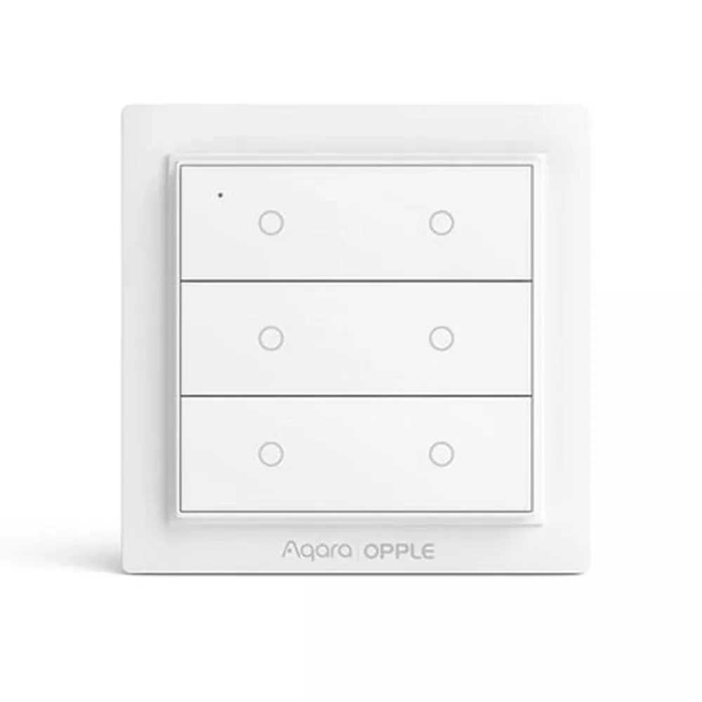 Six Botton Новая международная версия Xiaomi Aqara opply беспроводной умный переключатель ZigBee 3,0 работает с Mijia App Apple HomeKit настенный переключатель - Цвет: Six Botton