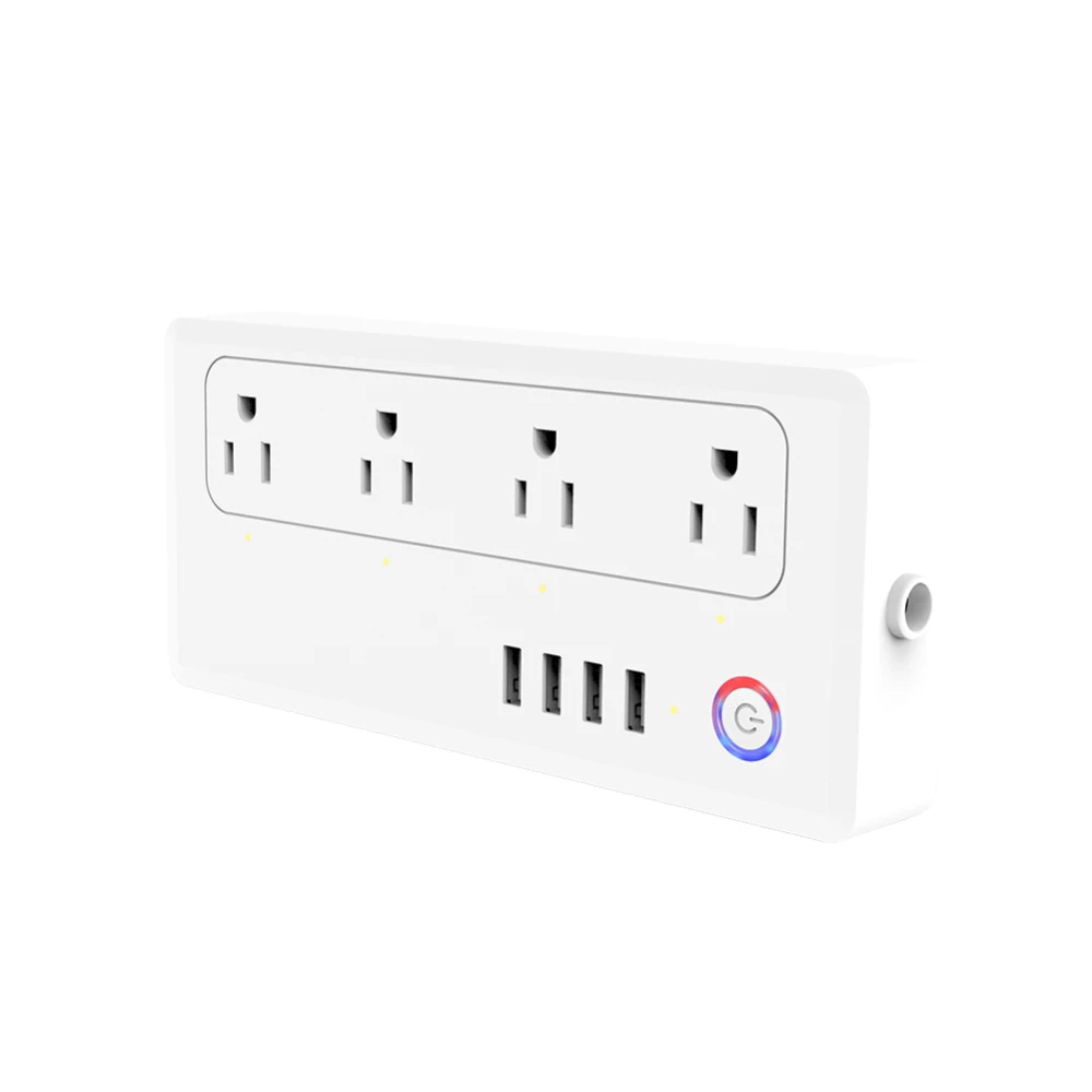 4 USB порт розетка Голосовое управление умный Wifi силовая полоса Защита от перенапряжения несколько розеток дистанционного управления умная вилка Wi-Fi