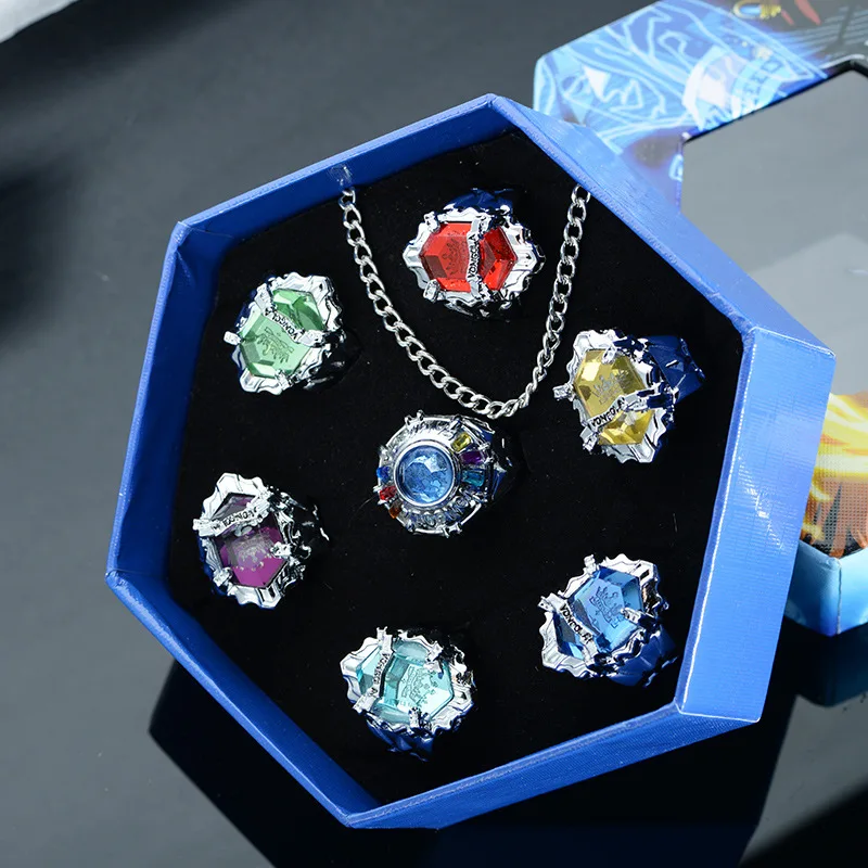 7 шт./компл. kateкё Hitman Reborn Sawada Tsunayoshi Vongola аниме модное Ювелирное кольцо косплей