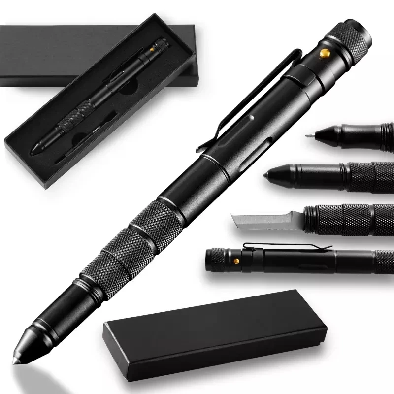 

Self-Defense Weapon Tactical Pen Lady Anti-Wolf Car Broken Window Escape Tool Defense Pen With Flashlight Waterproof Warehouse