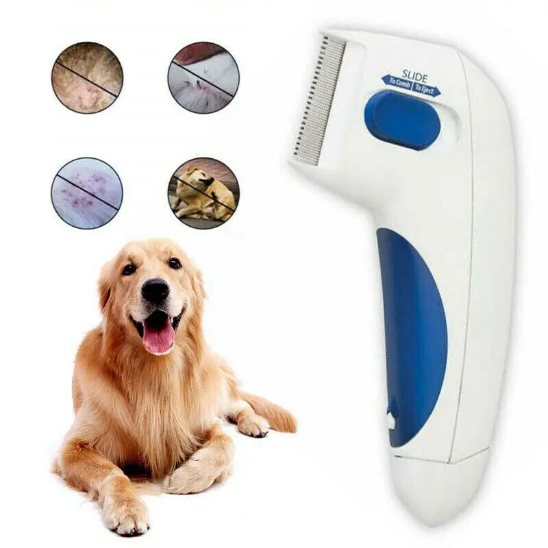 

Electric Pet Flea Lice Cleaner Comb Grooming Removal Tools For Cat Dog Cleaning Brush Anti Flea Pet Supplies