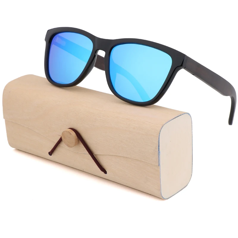 

Fashion Vintage Retro Brazilian Rosewood Sunglasses Men Women Classic Retro Rivet Polarized Square Sunglasses UV Protection