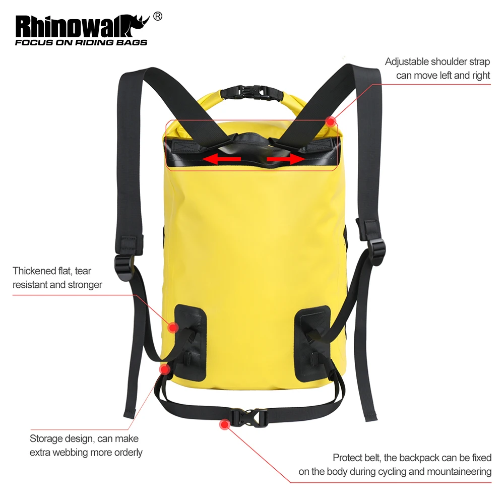 저렴한 Rhinowalk-야외 스포츠 방수 경량 대용량 백팩 25L, 사이클링 등산 물병 주머니 포함