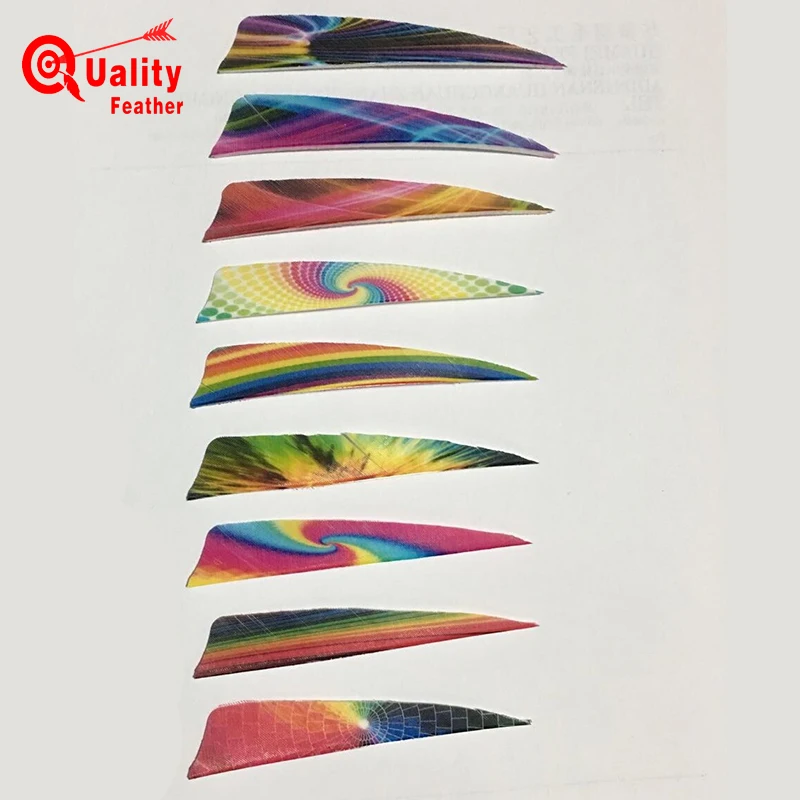 

JINYUQI 36pcs 4'' Real Turkey Feather Shield type Arrow Feather archery Cut Fletching Hunting Shooting Diy Accessories cutter
