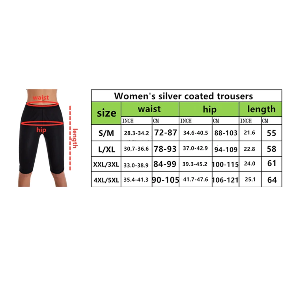 

Women Thermo Body Shaper Slimming Pants Silver Coating Weight Loss Waist Trainer Fat Burning Sweat Sauna Capris Leggings 2021
