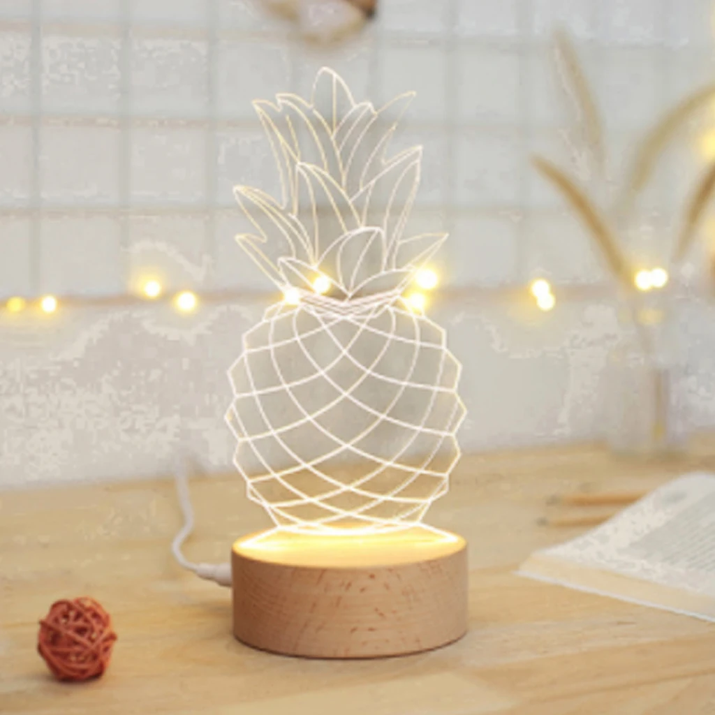 Светодиодный акриловый ночсветильник 3D креативное украшение для офиса лампа