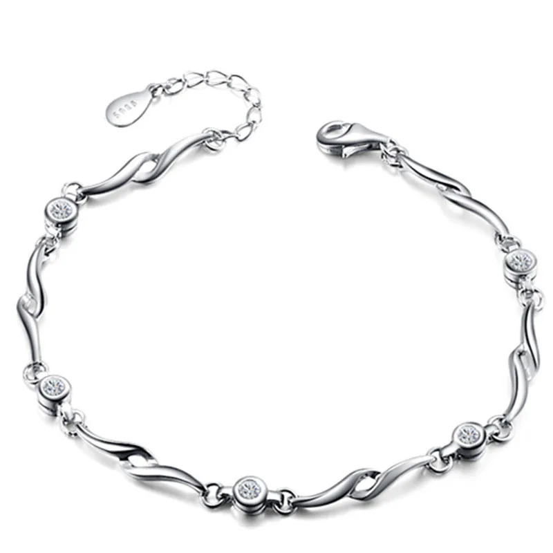 

Женский посеребренный браслет, серебряные аксессуары, простой индивидуальный подарок для студентов, девушек из Мори, подруг, 925