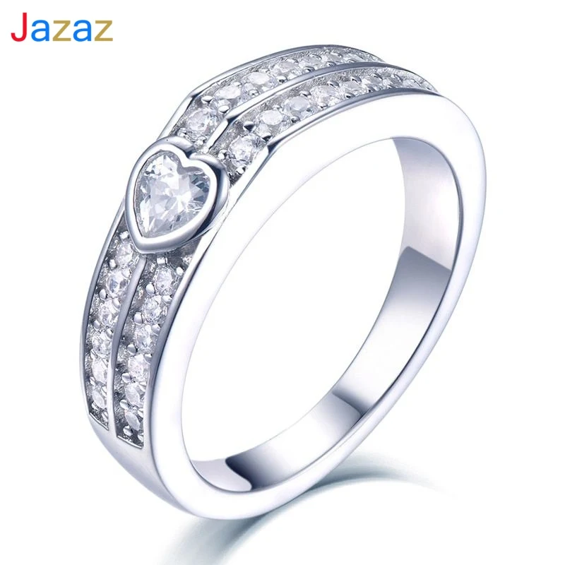 

Женское кольцо из серебра 100% пробы, с фианитом