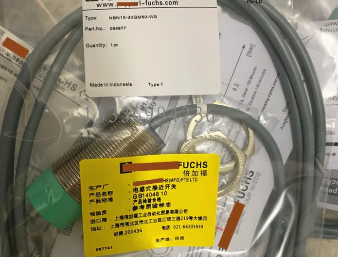 Индуктивный датчик приближения NBN15-30GM60-WS