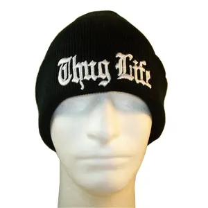 Европа и Соединенные Штаты, Для мужчин и Для женщин Для мужчин, в стиле хип-хоп бандит жизни вышивка вязаный шерстяной шапочки Лыжная Шапка Кепка RX128