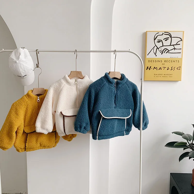 Детская толстовка MILANCEL зимняя с теплой подкладкой в корейском спортивном стиле